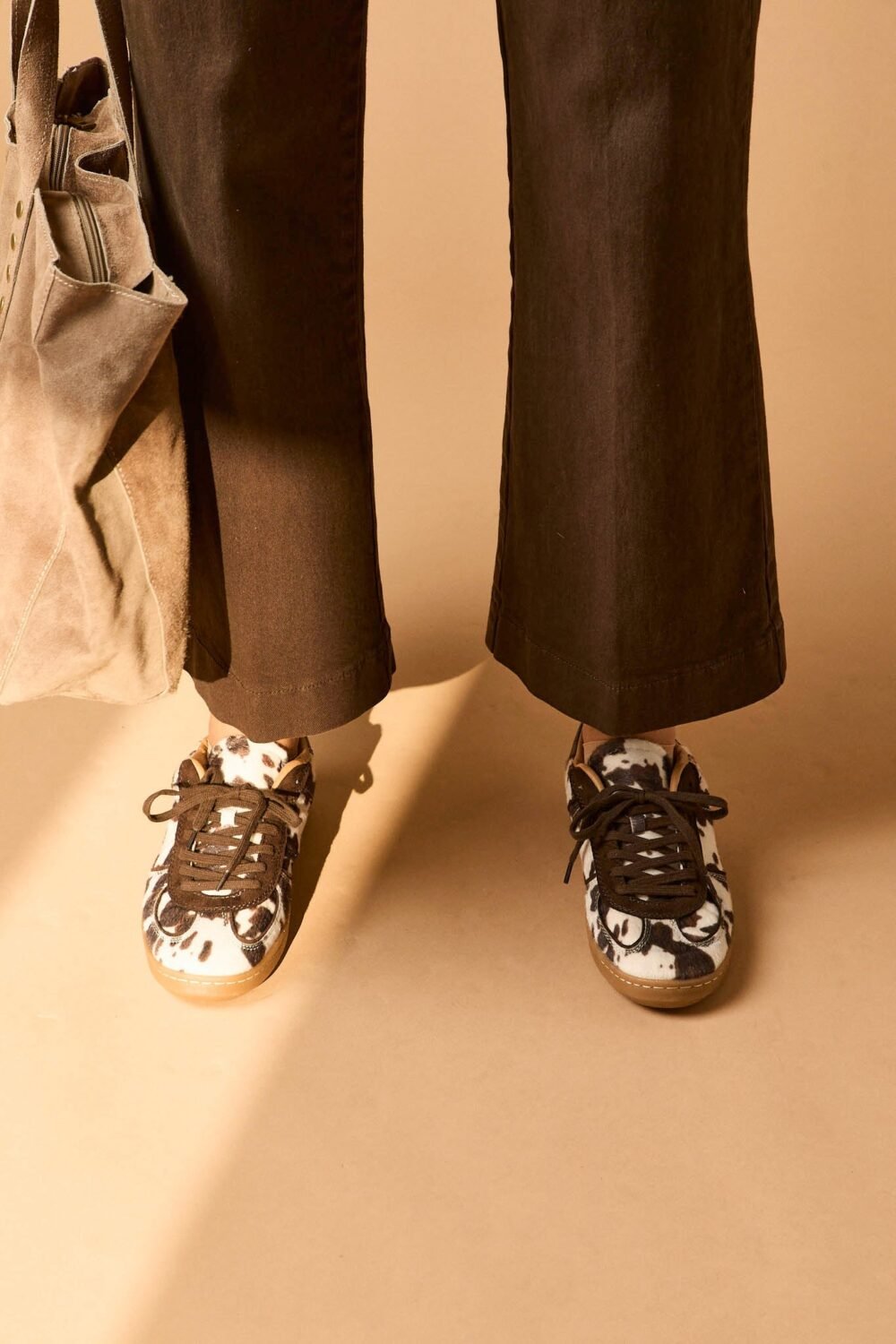 Zapatrend bamba animal print marrón