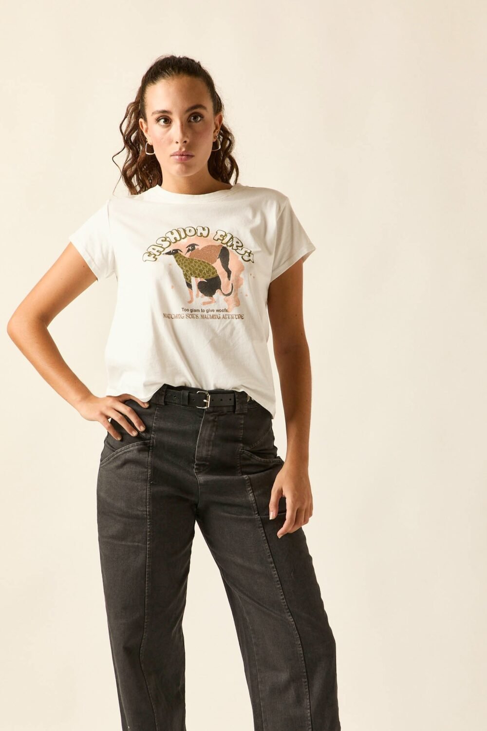 Camiseta dogs blanco