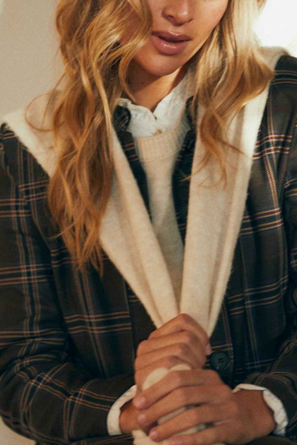 Jersey punto con capa crudo