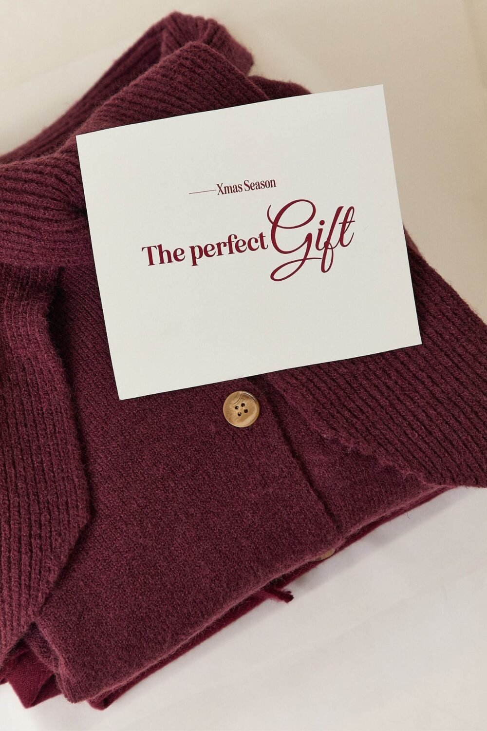 Cardigan punto lazada berenjena