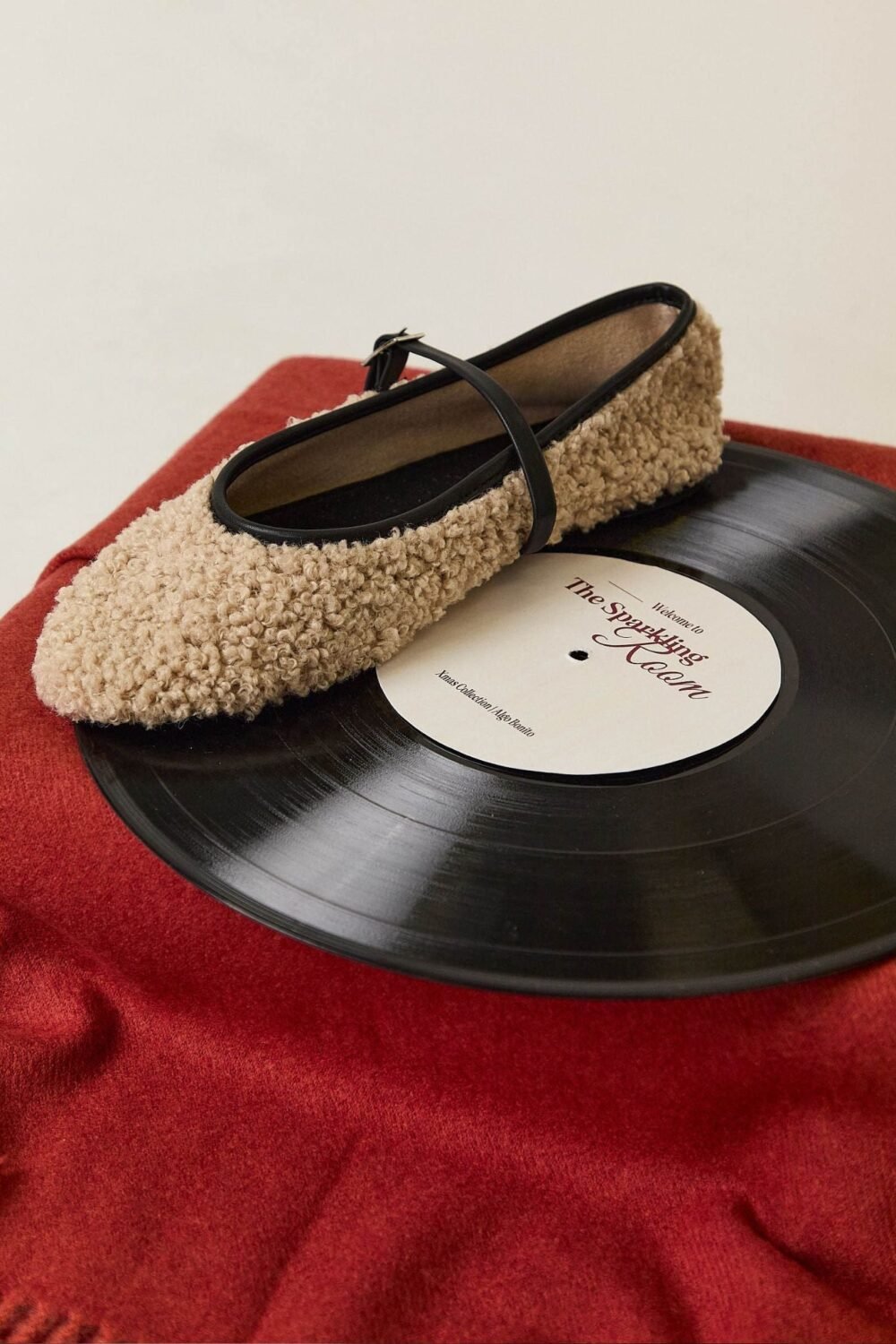 Manoletina borrego beige