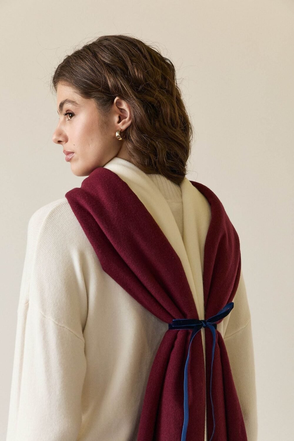 Bufanda lisa natural