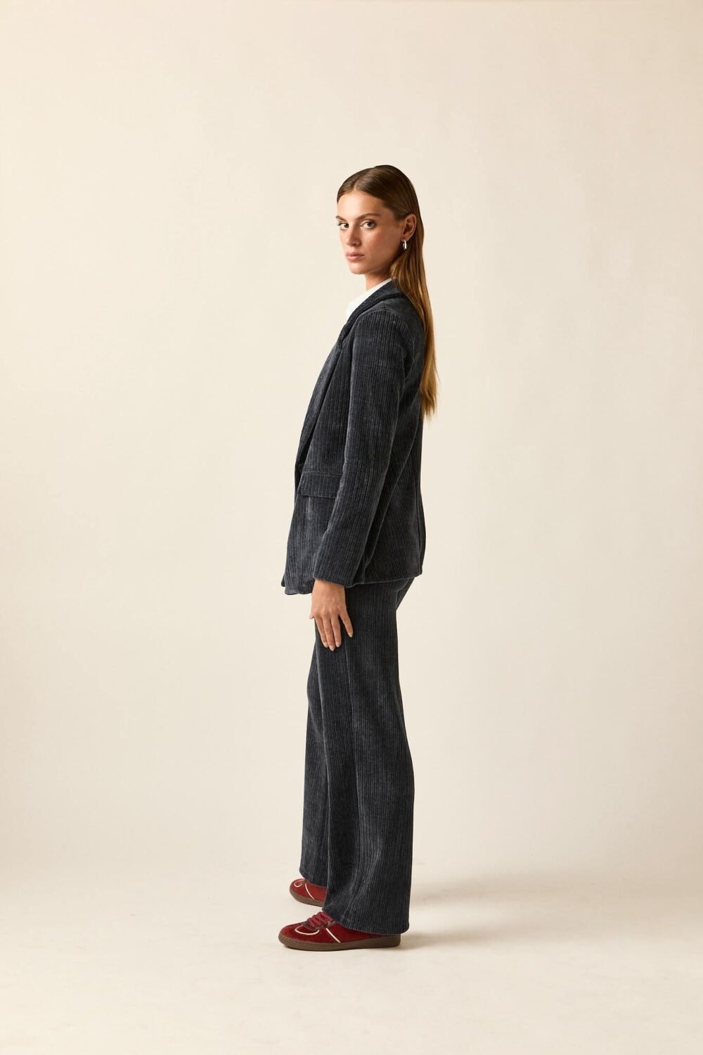 Pantalón pana azul marino