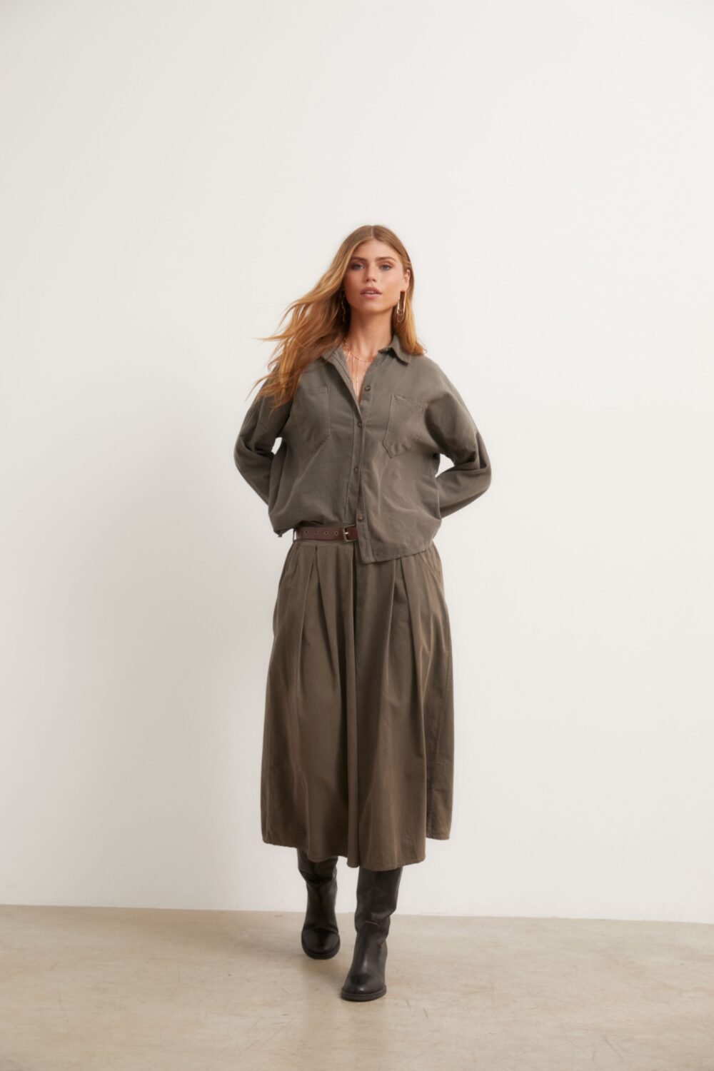 Falda midi pana topo