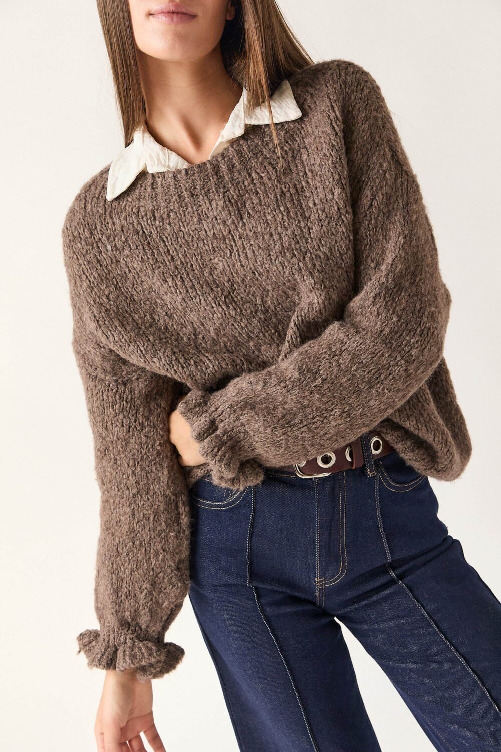 Jersey rústico detalle puño topo