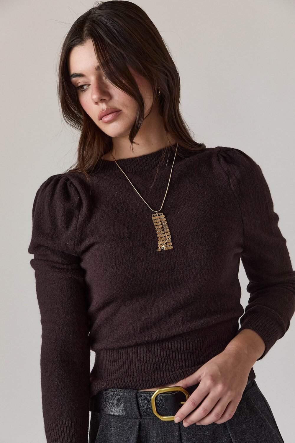 Jersey manga farol marrón