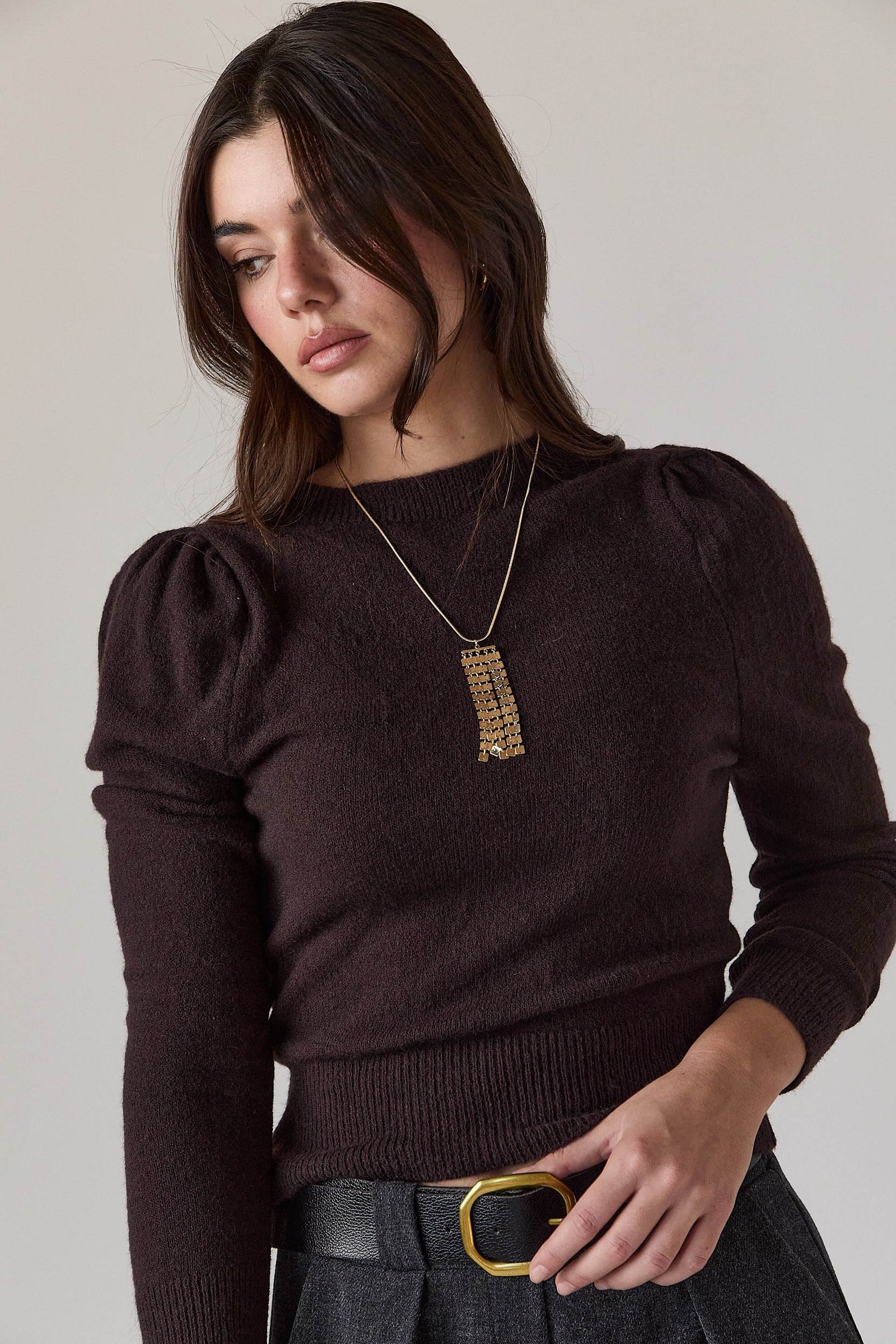 Jersey manga farol marrón