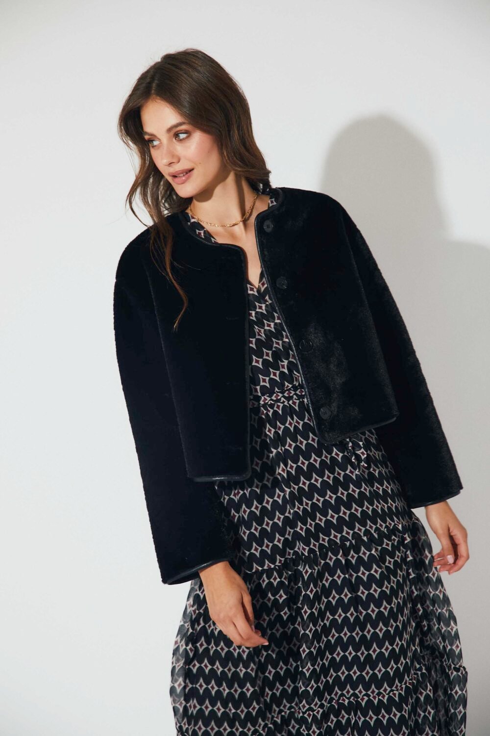 Shelter corto de pelo negro