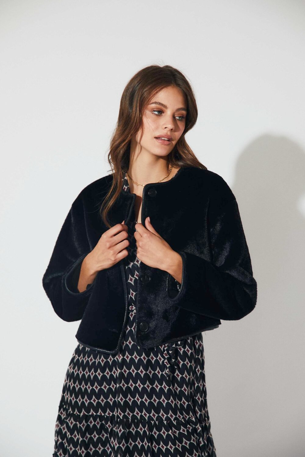 Shelter corto de pelo negro