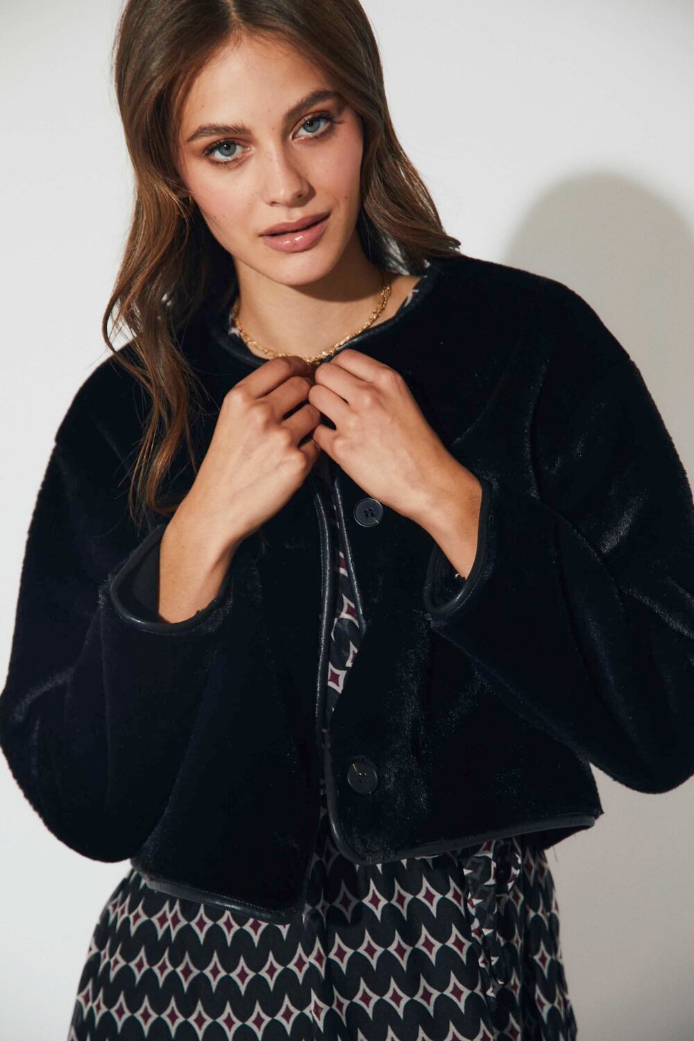 Shelter corto de pelo negro