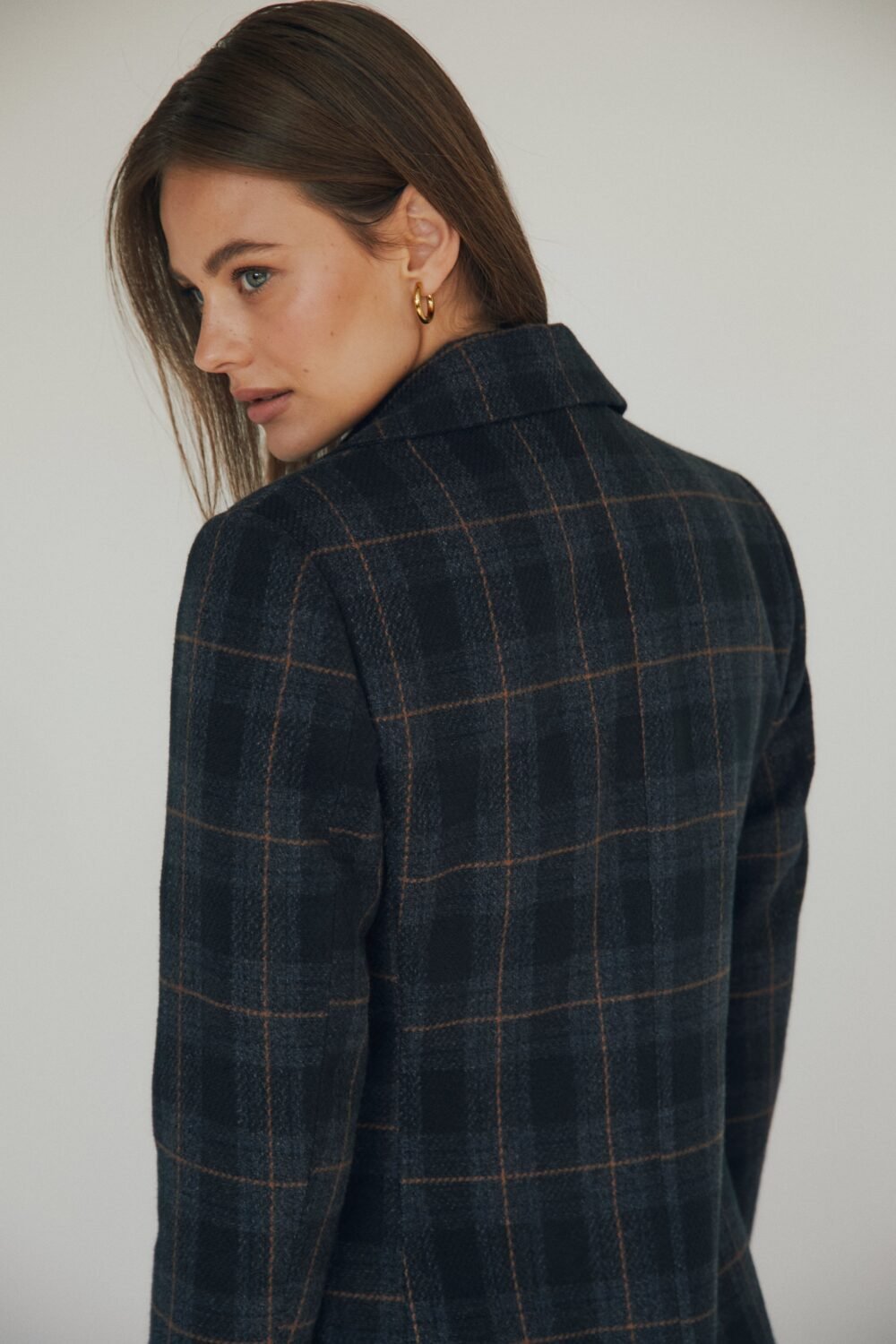 Shelter paño cuadros azul marino