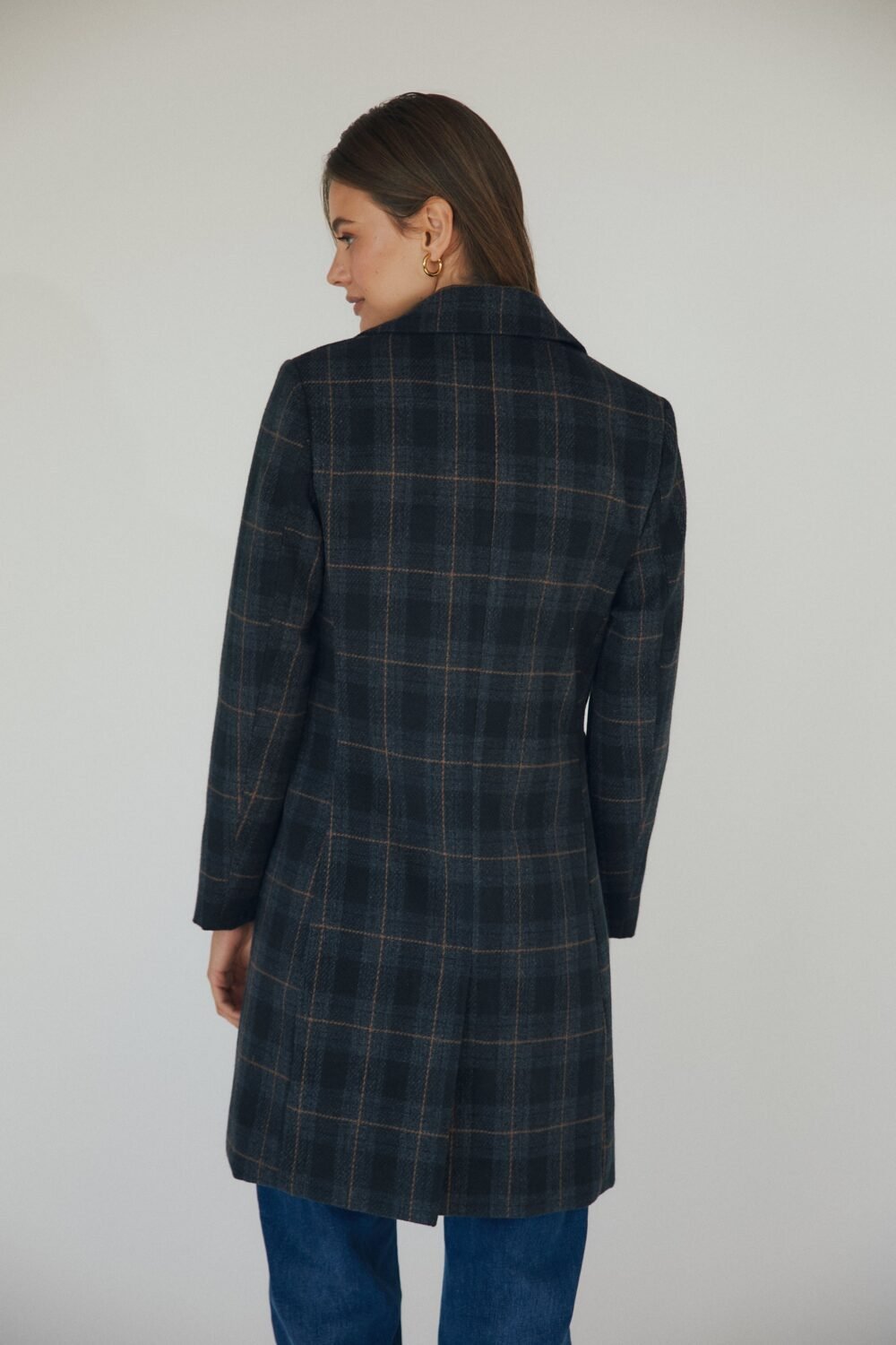 Shelter paño cuadros azul marino