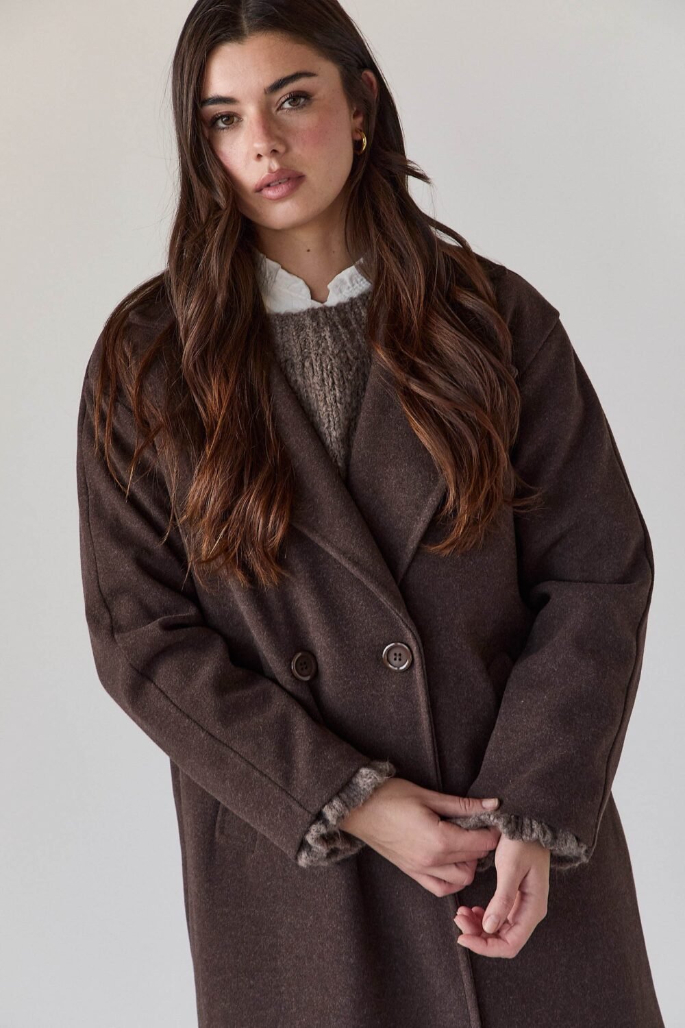 Shelter paño cruzado marrón