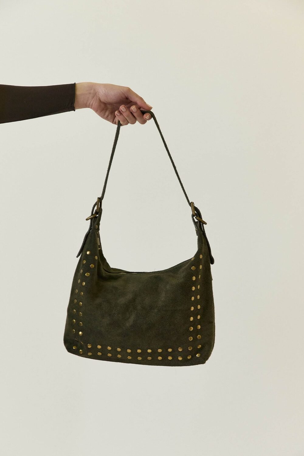 Bag ante mediano tachas verde