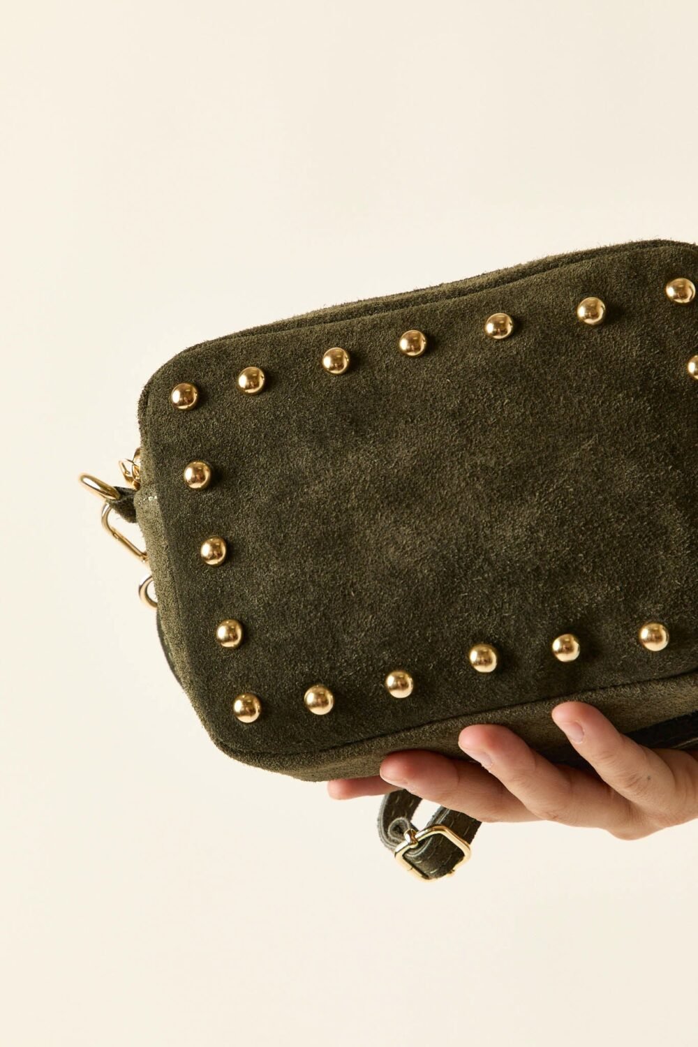 Bag mini tachas verde kaki