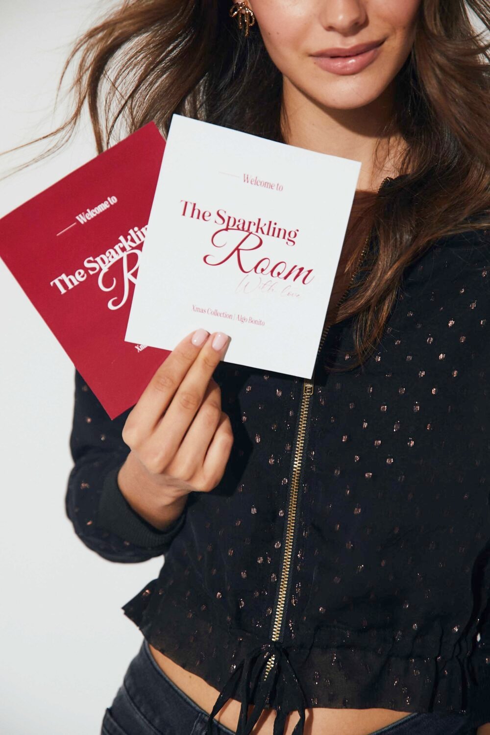 Bomber gasa lurex negro