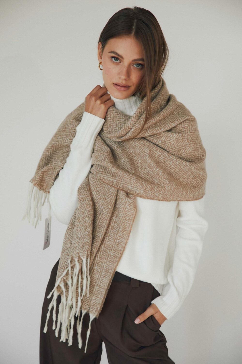 Bufanda espiga Beige