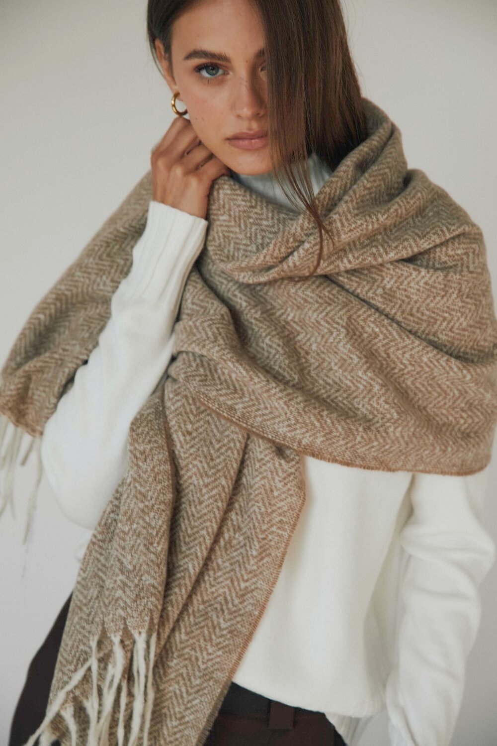 Bufanda espiga Beige