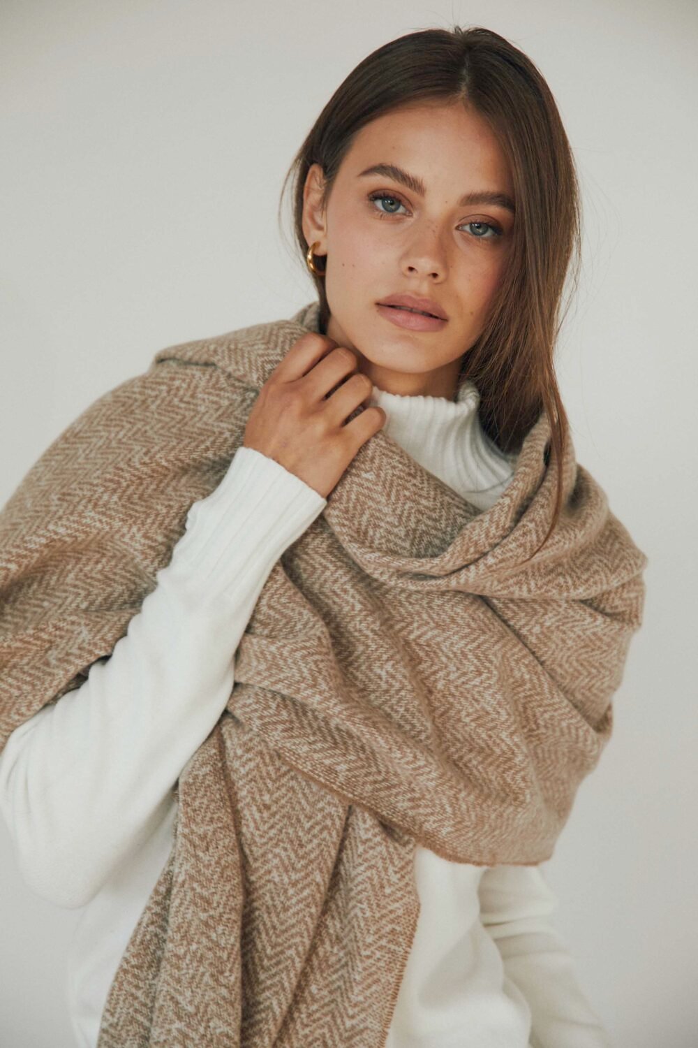 Bufanda espiga Beige