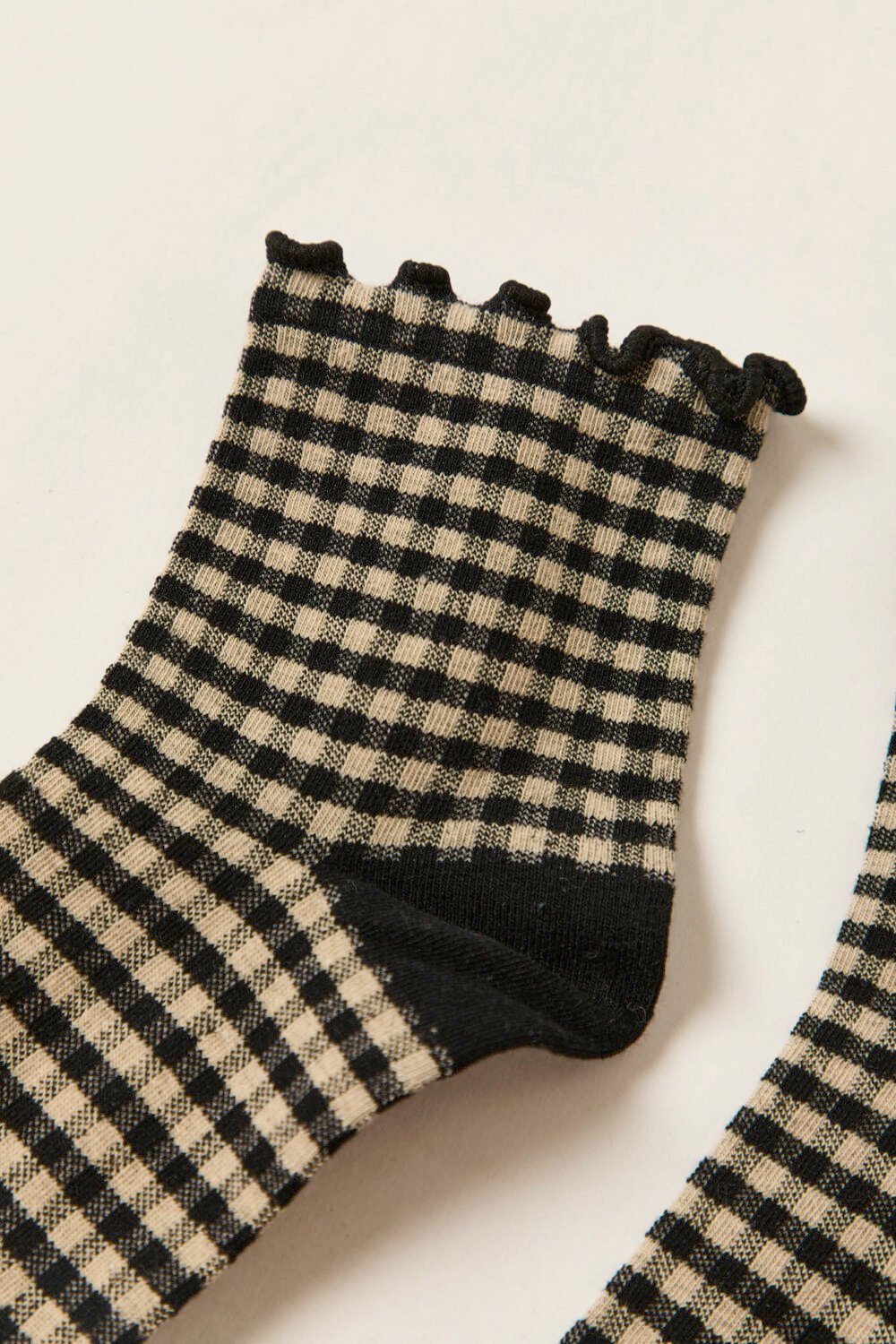 Calcetines vichy negro