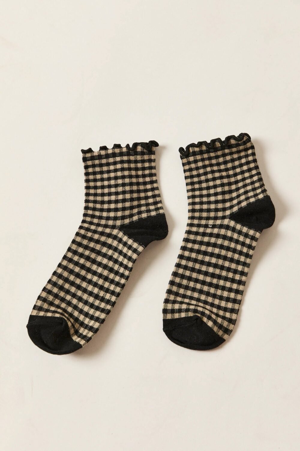 Calcetines vichy negro