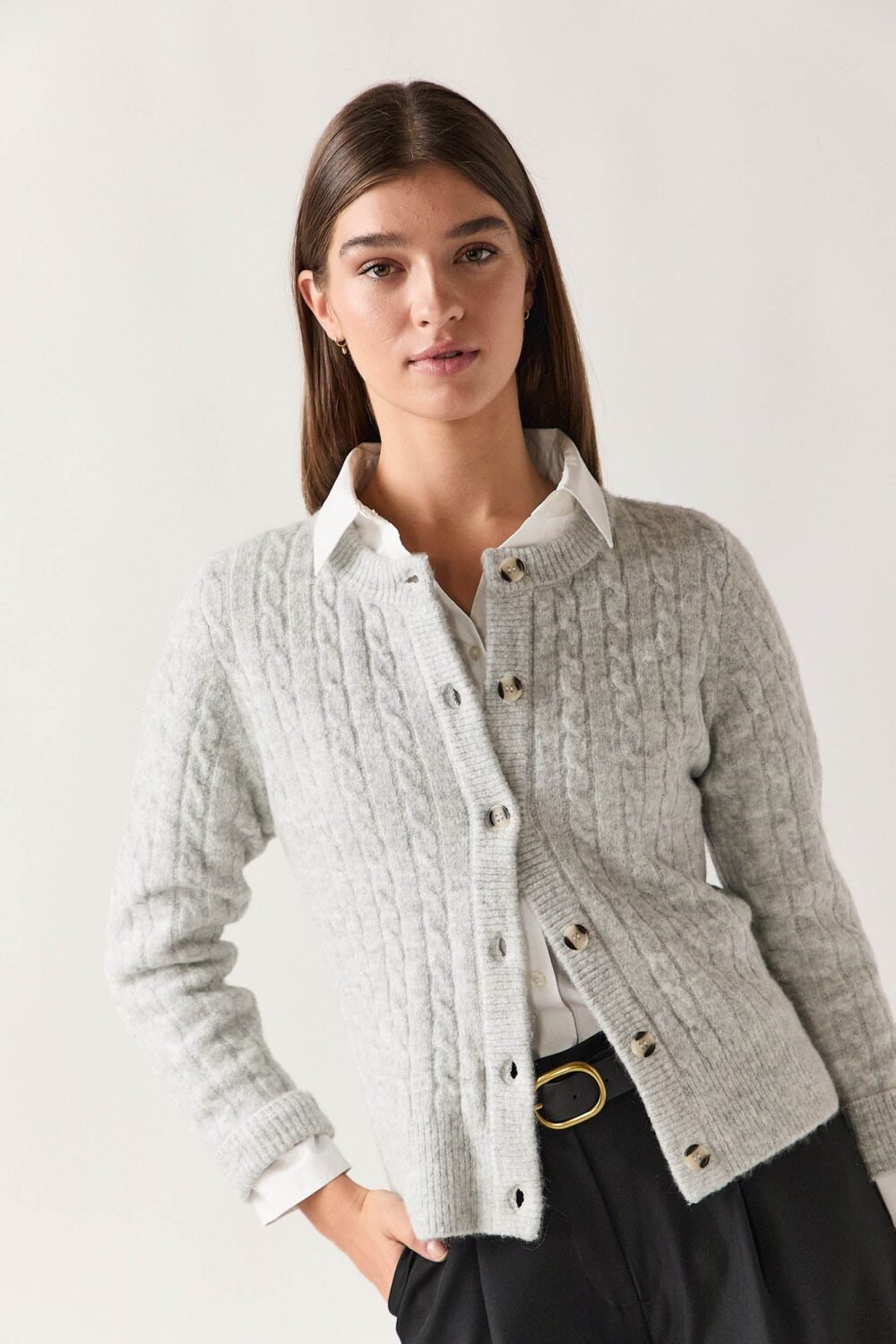 Cardigan ochos Gris