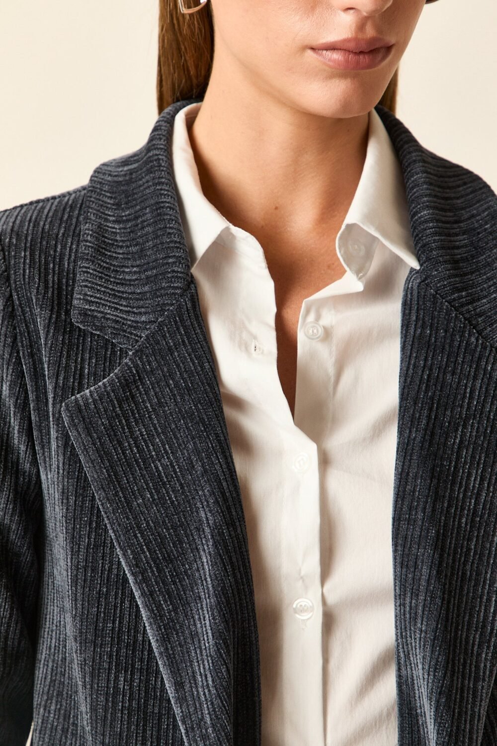 Americana pana Azul marino