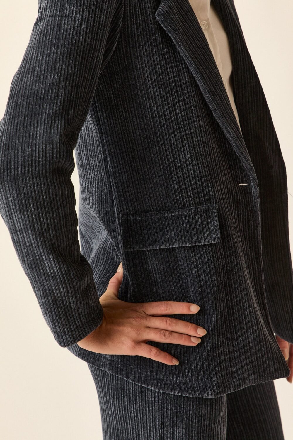 Americana pana Azul marino