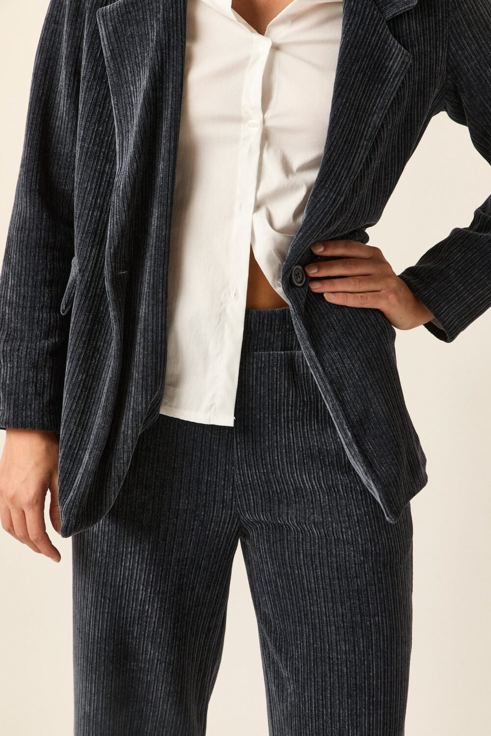 Americana pana Azul marino