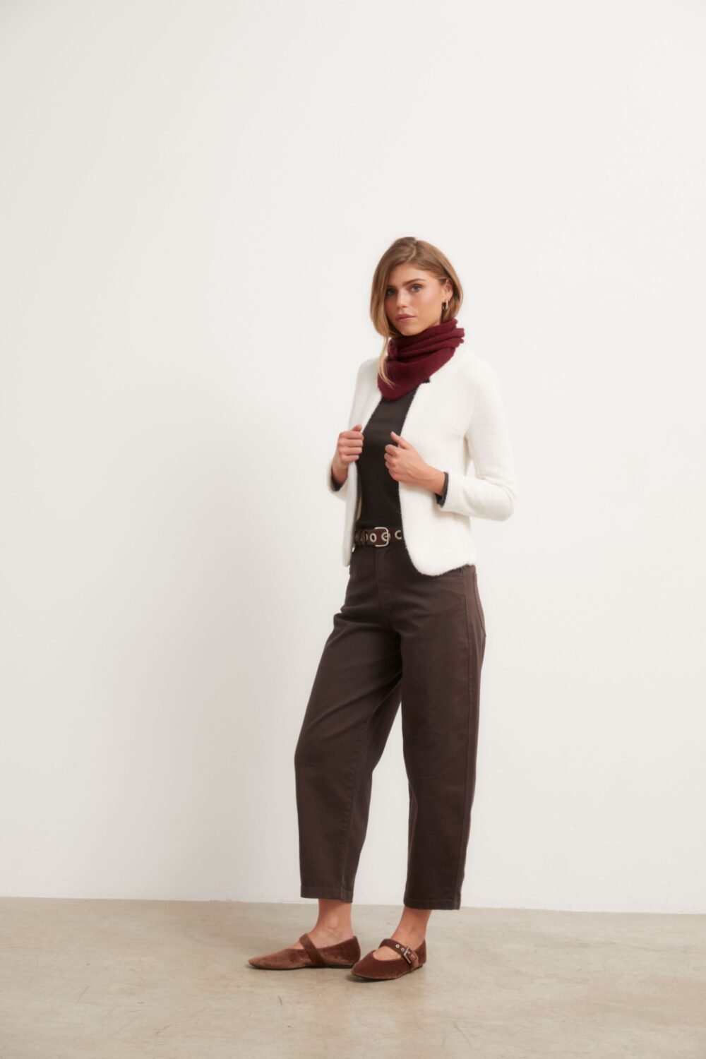 Jeans barrel marrón