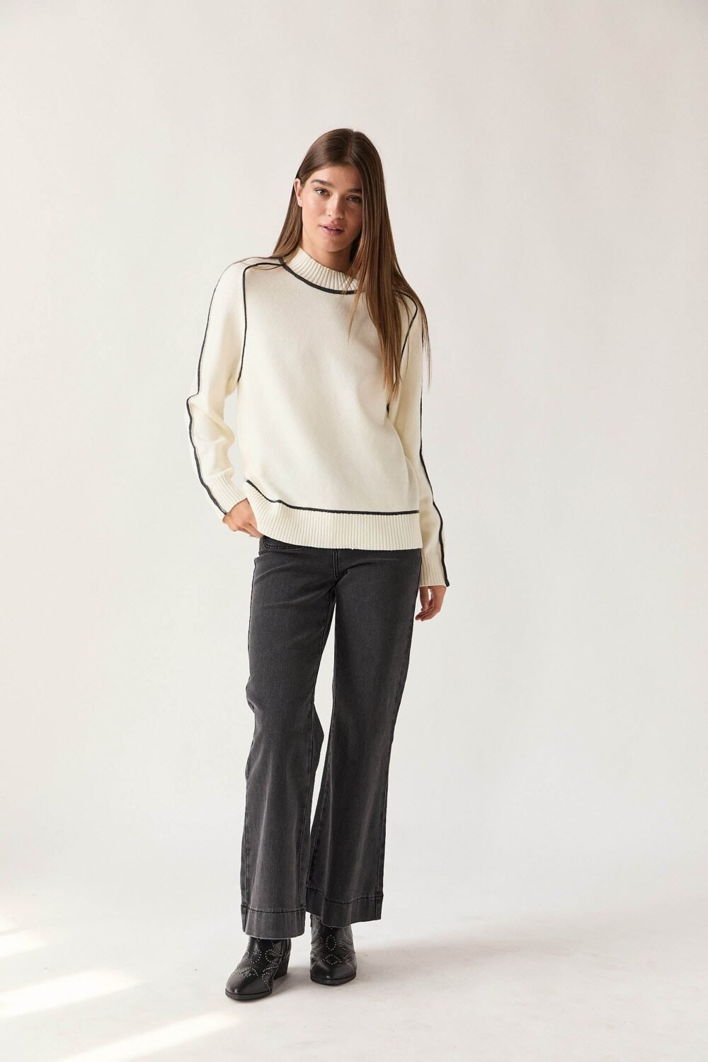 Jersey crudo vivos contraste gris