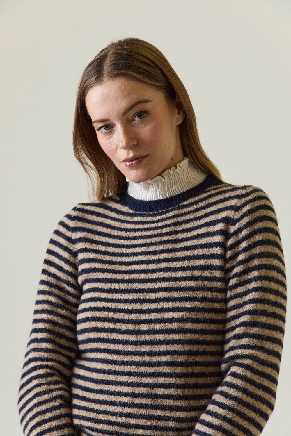 Jersey rayas azul marino