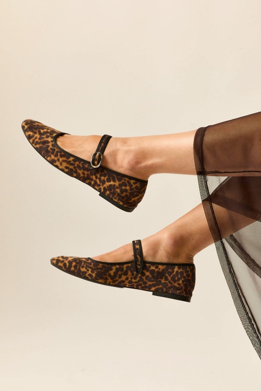 Manoletina animal print terciopelo