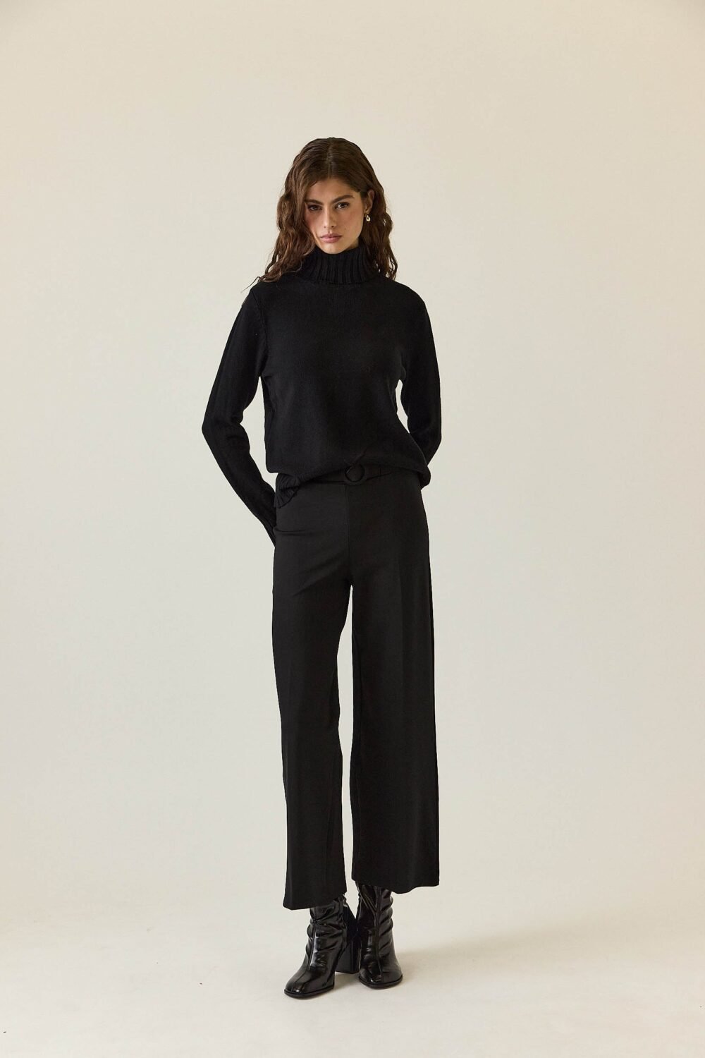 Pantalón cinturón Negro