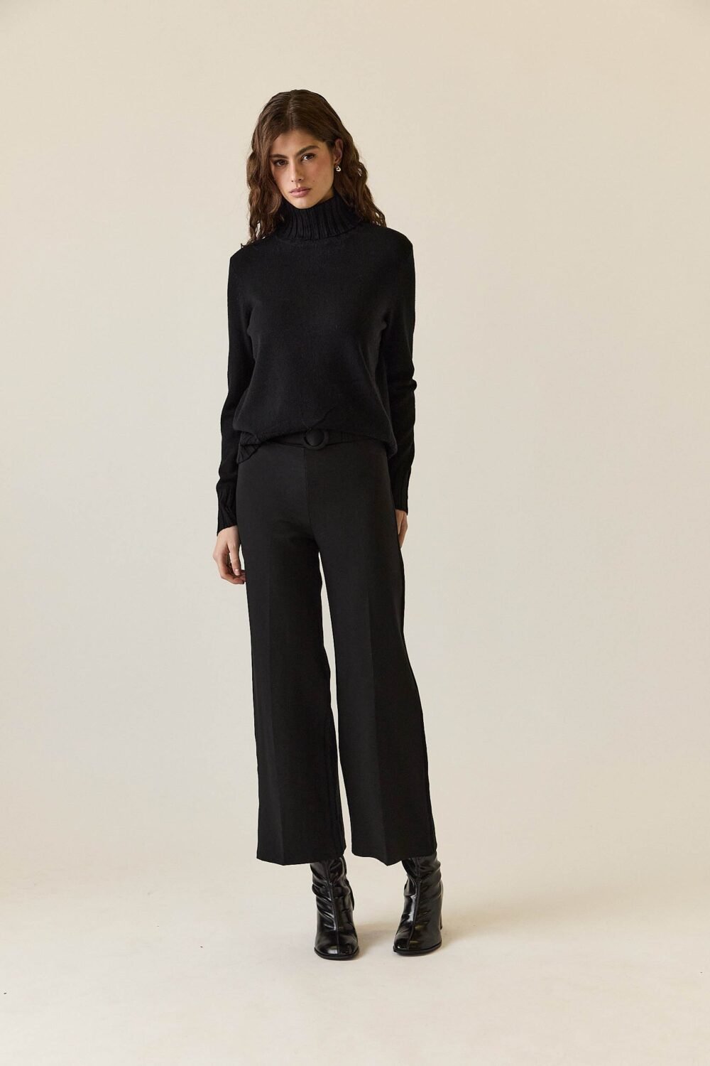 Pantalón cinturón Negro