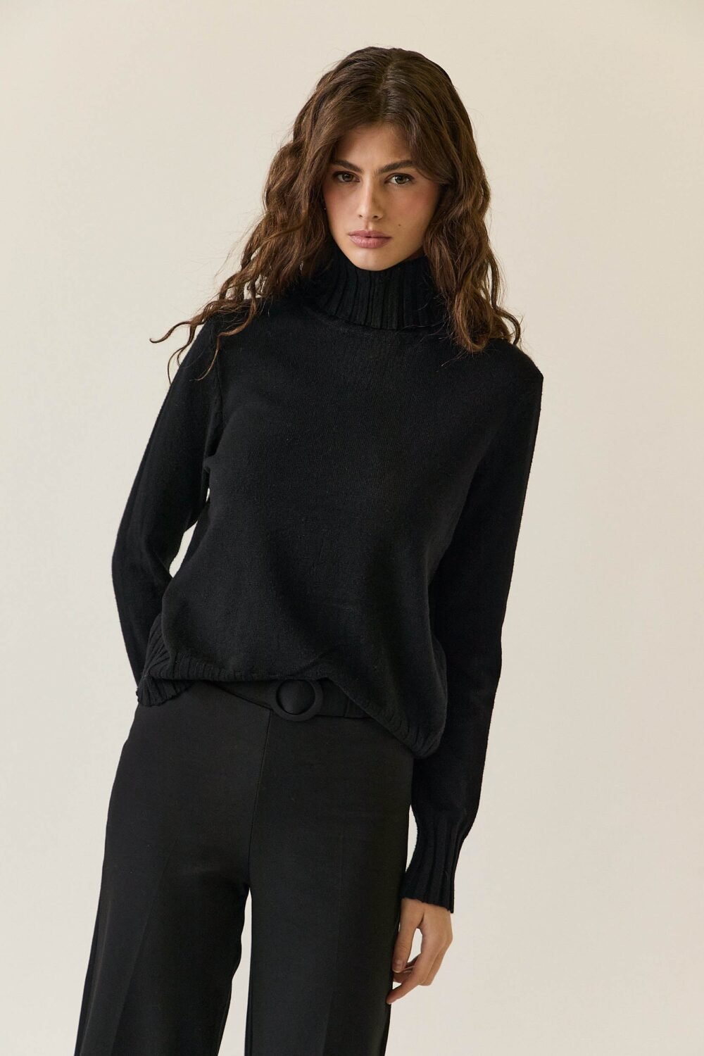 Pantalón cinturón Negro