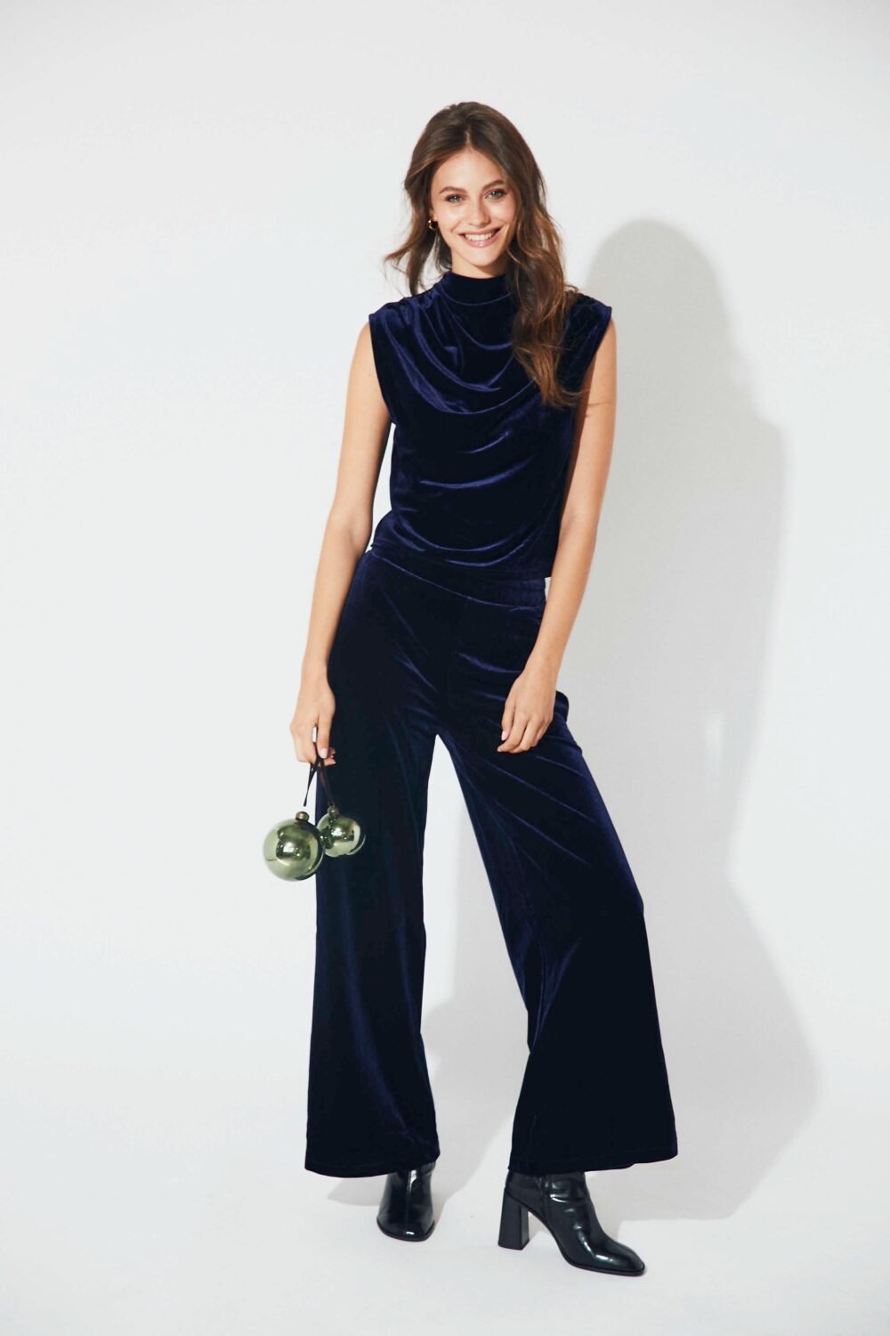 Pantalon terciopelo azul