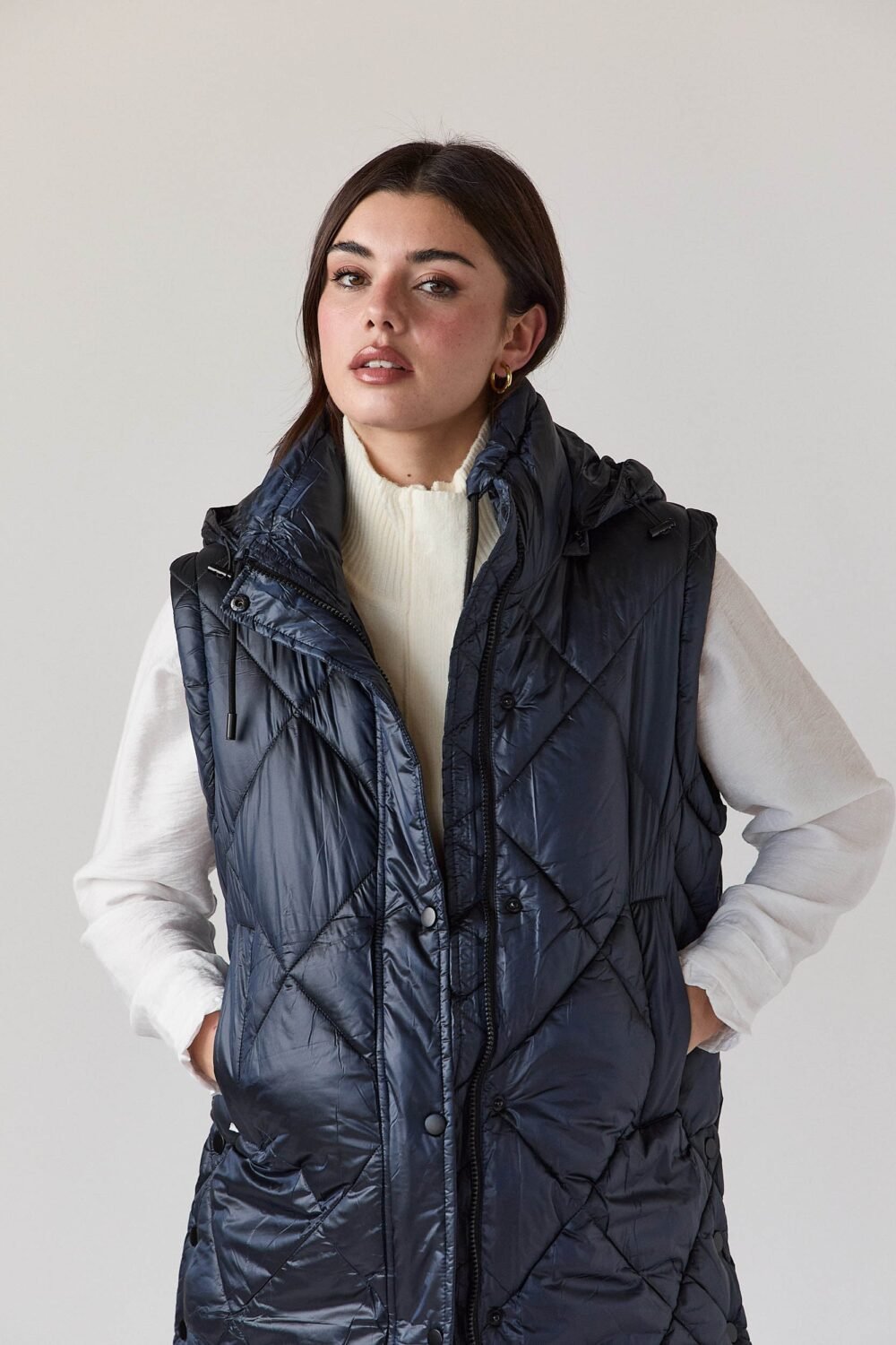 Shelter plumas desmontable azul