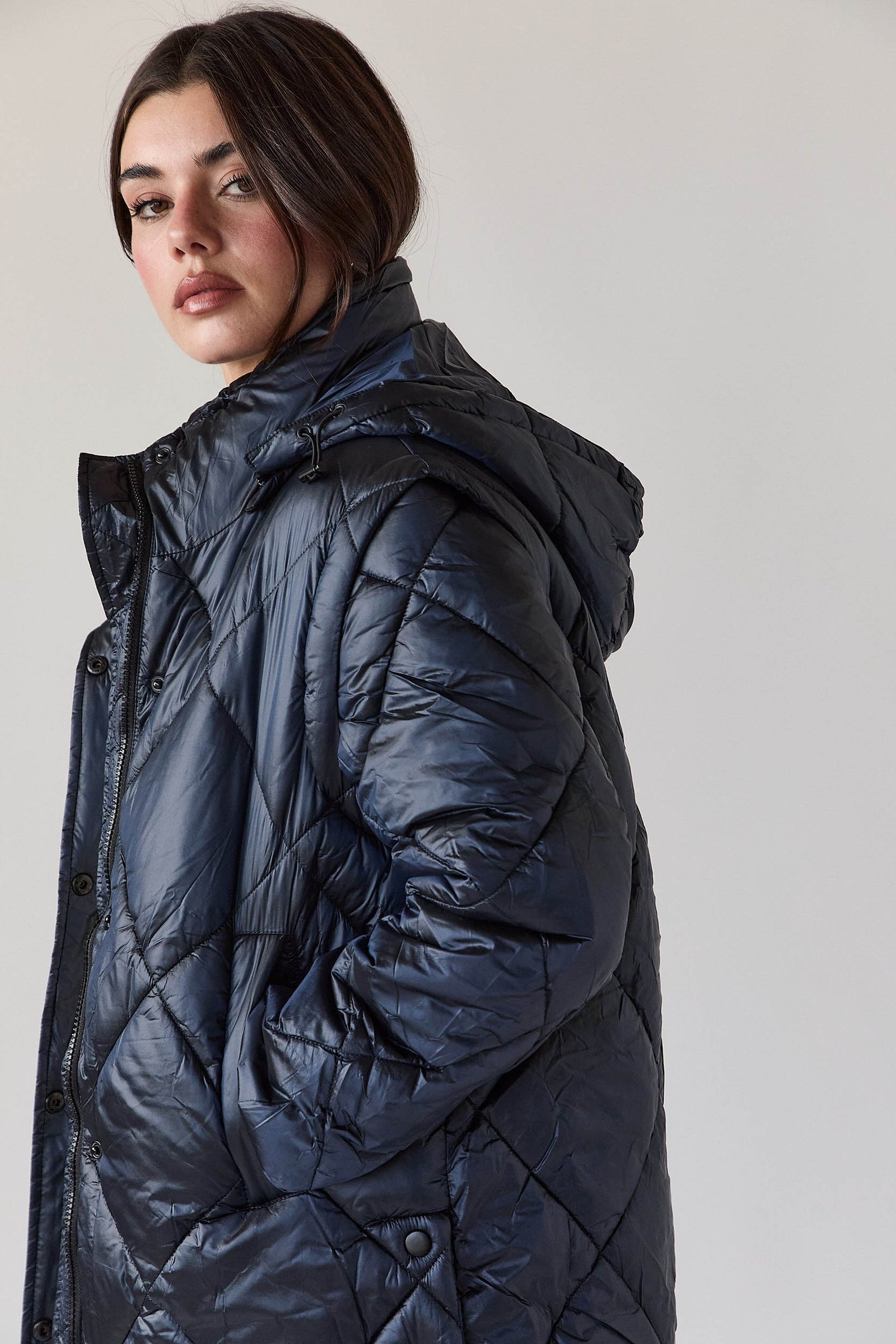 Shelter plumas desmontable azul