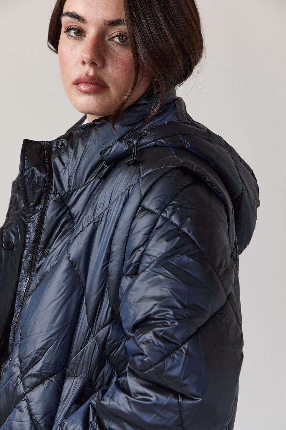 Shelter plumas desmontable azul