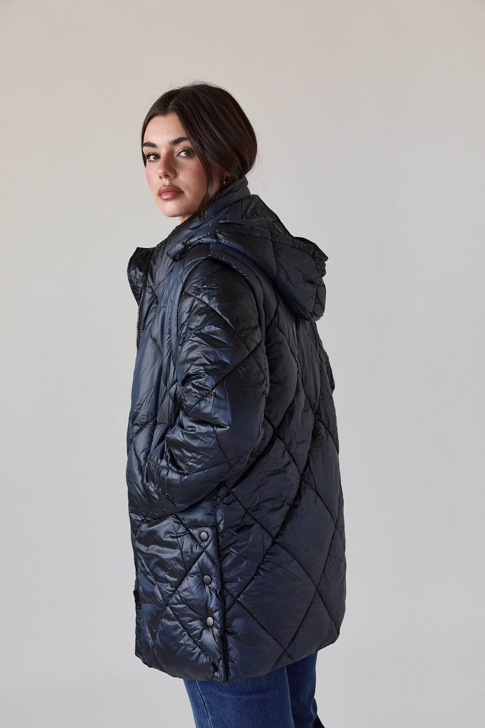 Shelter plumas desmontable azul