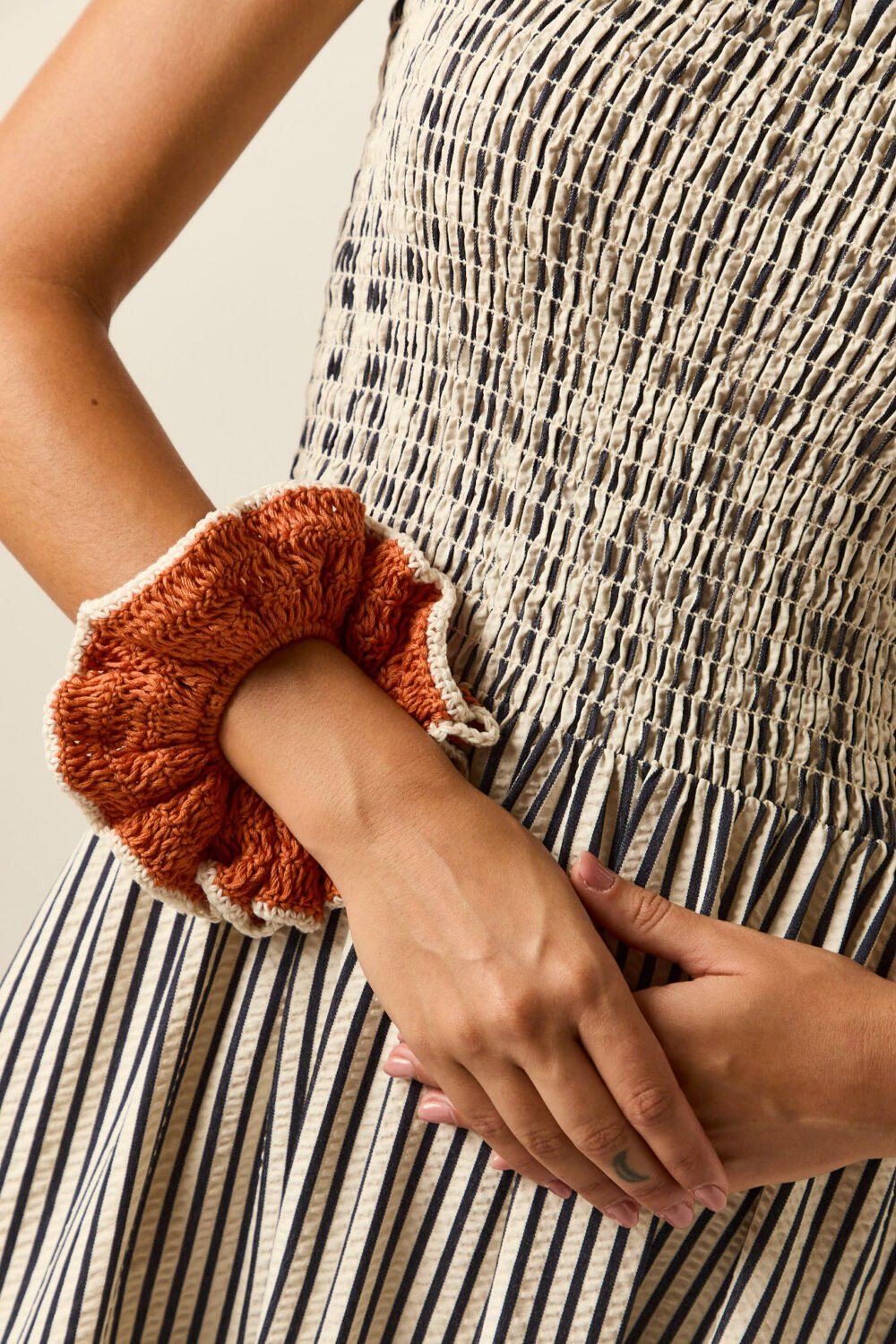 Coletero crochet teja