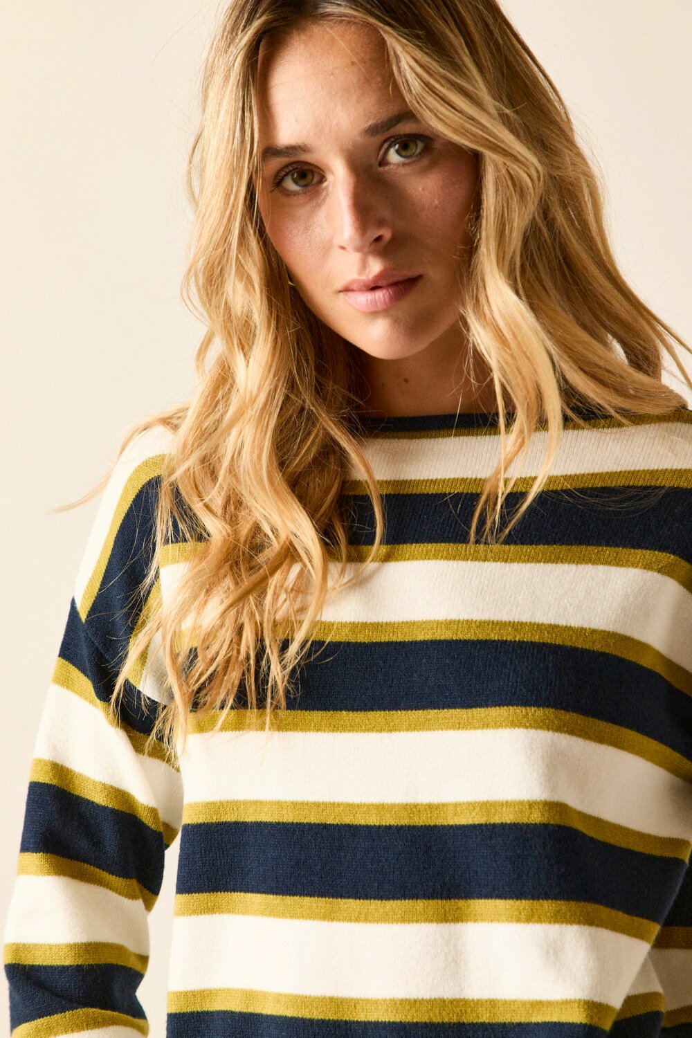 Jersey rayas marino y lima