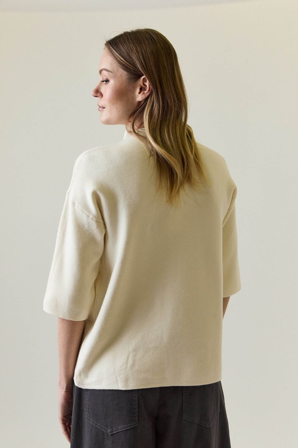 Jersey manga 3/4 tachas crudo